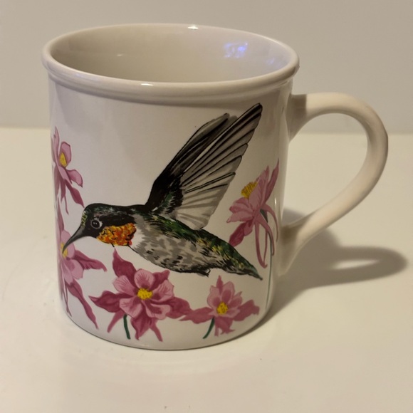 Other - Hummingbird Floral Ceramic Mug